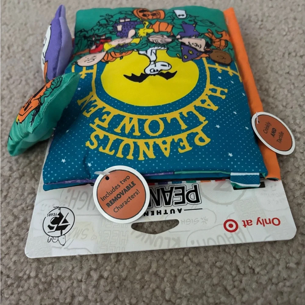 Peanuts Dog Toy Interactive Crinkle Halloween Comic Book w/ Squeakers New